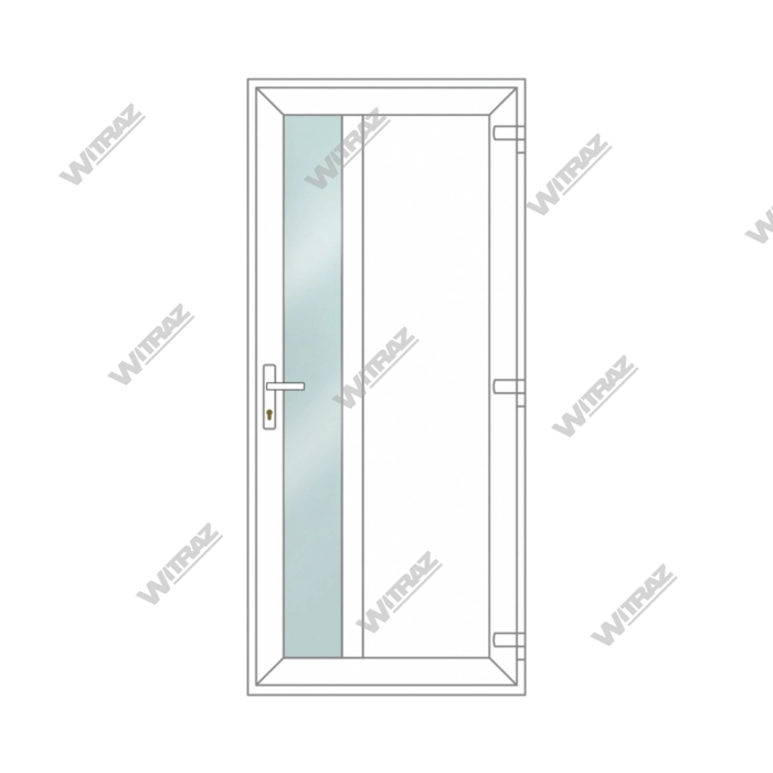 Entrédörrar av PVC - Entrédörrar av PVC (matt glas + PVC)