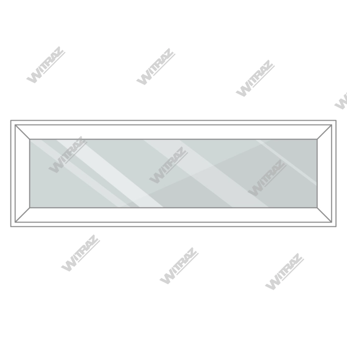 PVC skyltfönster i lager - PVC horisontella skyltfönster (glas)