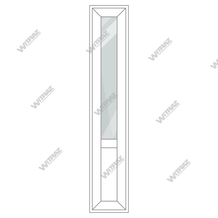 PVC skyltfönster i lager - PVC vertikalt skyltfönster (glas + PVC)