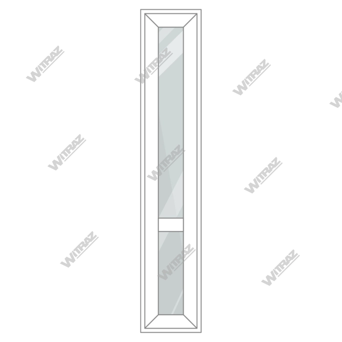 PVC skyltfönster i lager - PVC vertikalt skyltfönster (glas + glas)