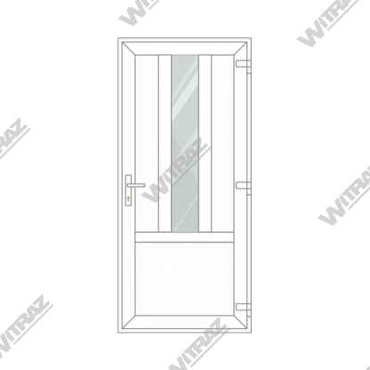  Entrédörrar av PVC - Entrédörrar av PVC (3 PVC + glas)