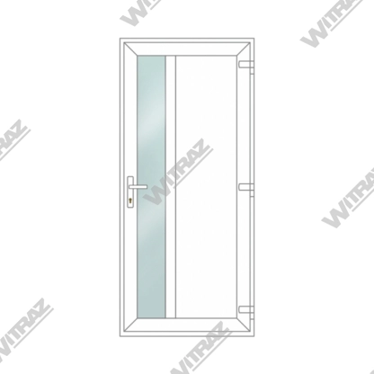  Entrédörrar av PVC - Entrédörrar av PVC (matt glas + PVC)